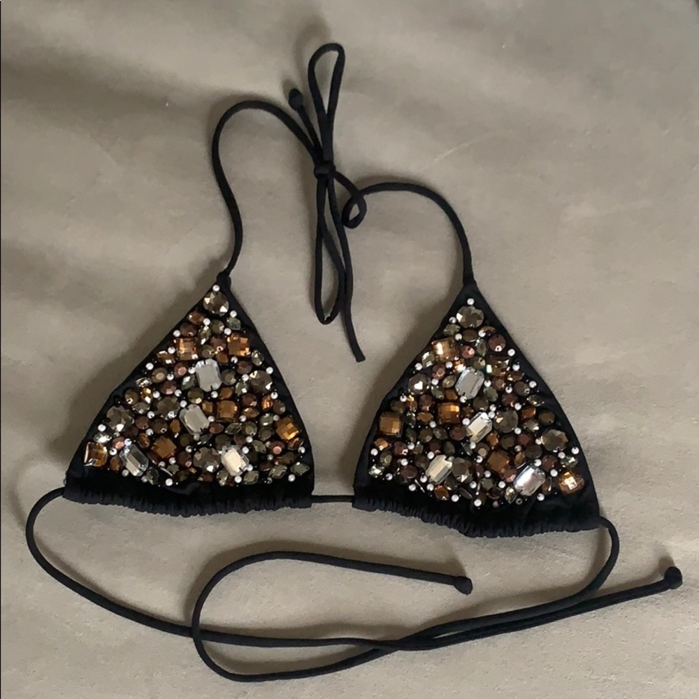 Victoria’s Secret rhinestone bikini top